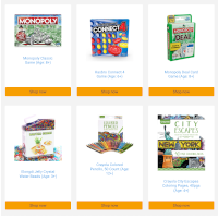 Screenshot of the mane page of website with Best Toys and Games for Kids